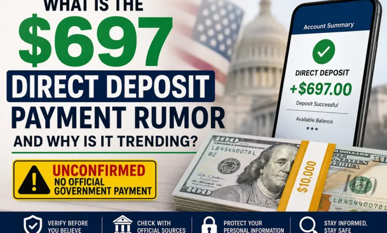 rumored $697 direct deposit payment