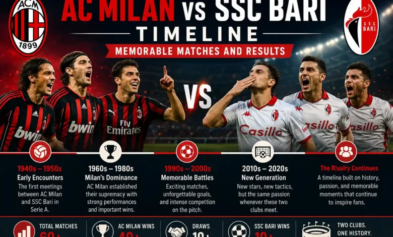 AC Milan vs SSC Bari Timeline