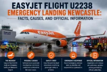 easyjet flight u2238 emergency landing newcastle